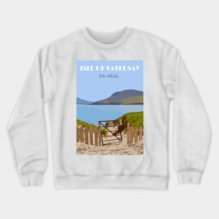 Isle of Vatersay Travel Poster Print Crewneck Sweatshirt